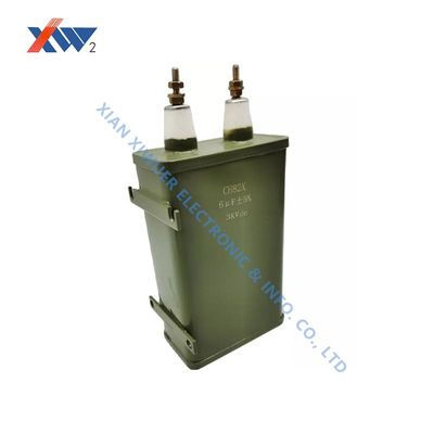 Buen precio El condensador de poder del pulso de CH82X 3KVDC 6uF selló alto voltaje de la estructura en línea