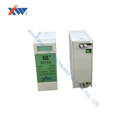 SPD MYS5 40kA 75V Dispositivo de protección contra sobretensiones IP20 para la protección de la potencia de comunicación 48V Sistema de corriente continua