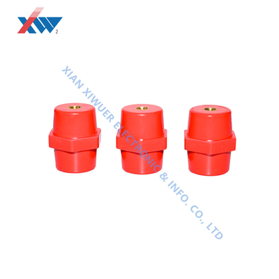 Epoxi resina aislador de baja tensión aislador de soporte de barra de bus SM25-M5 aislador de resistencia de rosca de latón utilizado para sistemas de energía renovable