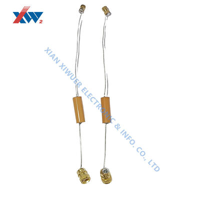 Condensador cerámico de alto voltaje de 12 kV 125 pF con terminal de inserción de tapa pequeña